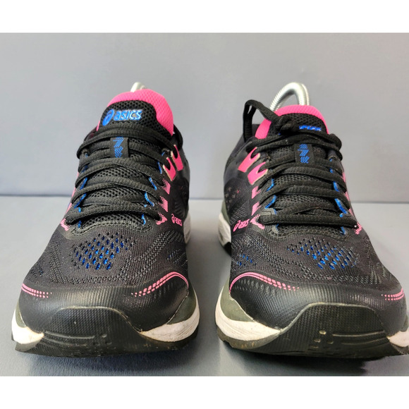 Asics GT- 2000 7 Athletic Sneaker Shoes Womens 9.5 Black Pink Running Walking - Picture 3 of 14